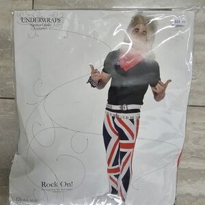 Union Jack Costume Pants with Black Top